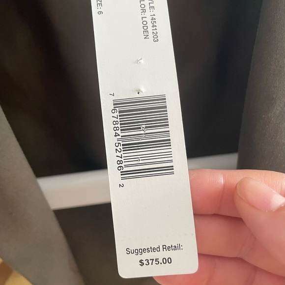 EUC Linda Allard Ellen Tracy green flowered suit jacket - Picture 6 of 7